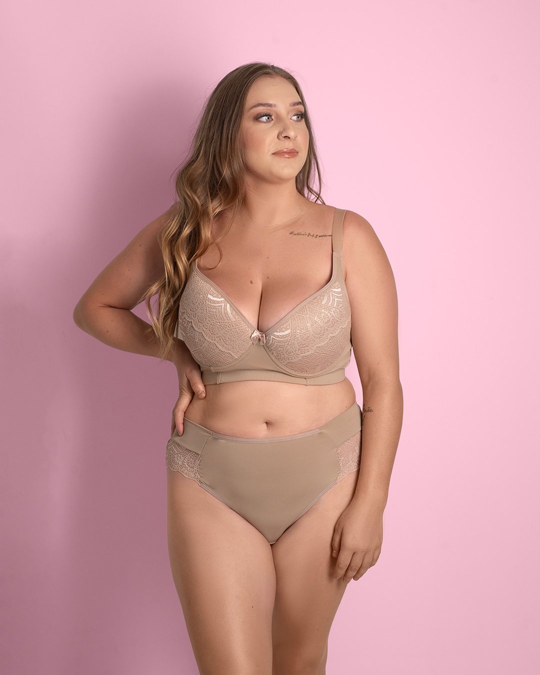 CONJUNTO RENDADO MODELADOR PLUS CINTA DUPLA